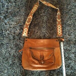 Fossil leather crossbody